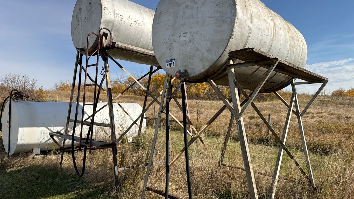 (2) 500 Gallon Fuel Tanks & Stands