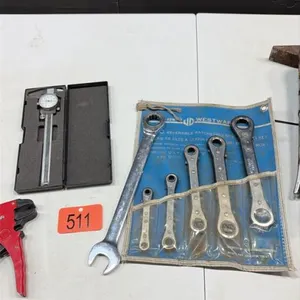 Ratcheting wrenches/ wire stripper/ caliper