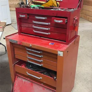 Toolbox on casters (contents included)