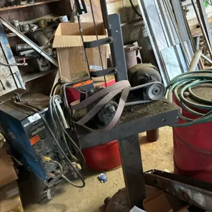 Homemade belt sander with stand