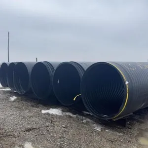 (6) PC. OF 57IN X 17FT LONG PLASTIC CULVERT PIPE