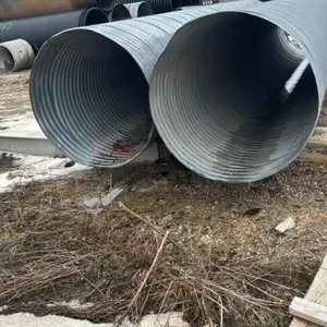 (2) 48IN X 23FT GALVANIZED CULVERT