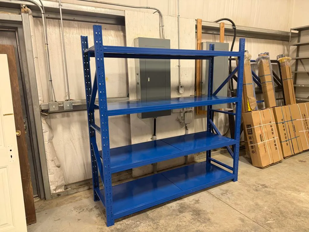 4-Tier Metal Freestanding Storage Shelving Unit - 300kg Rated (78"x79"x24")