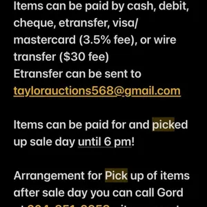 Payment & Pick up