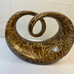 Curly Q Sculpture - Bohemian 80s Table Decor