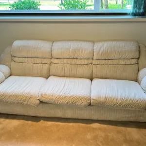 White Corduroy Couch