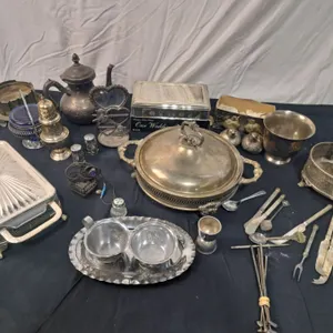 Assorted Silver Coloured & Silver Plated Decor & kitchenware