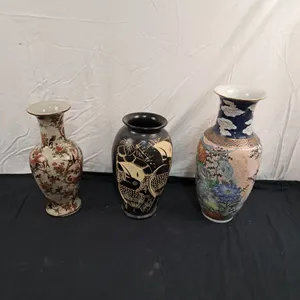 3 Large Decorative Vases