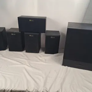 4 Nuance Speakers Model # HT1M-B, 1 Speaker Model # HT1C-B & 1 Precision Sub Woofer Model # HDS10
