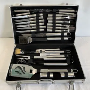 Stainless BBQ Set in Case