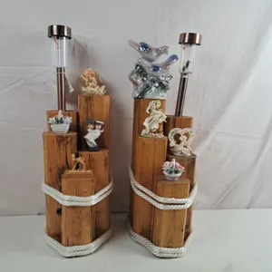 2 Decorative Solar Light Posts