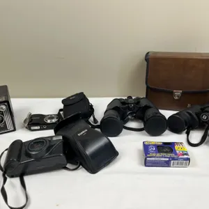 Assorted Cameras & Binoculars