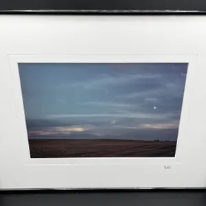 "Half Moon Over Prairie Town" Original Alberta Landscape Photographs by Brian Van Sickle