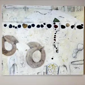 Original Abstract Canvas Painting by, Junko