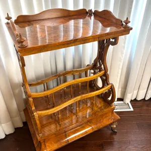 Vintage Wooden Canterbury Table