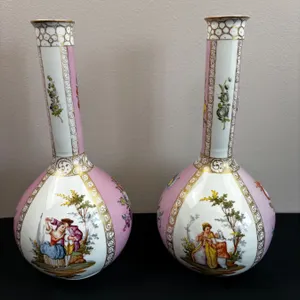 Dresden Porcelain Vases