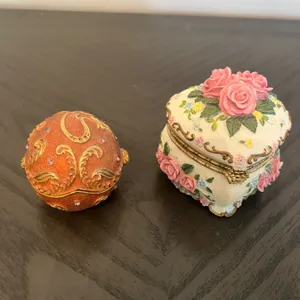 2 Ornate Trinket Boxes