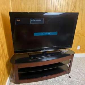 Samsung 46" LCD TV (No Remote) & Entertainment Stand