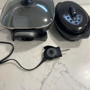 Kenmore Electric Frying Pan &  Small Speckleware Roasting Pan