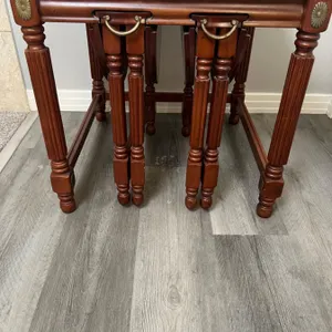 Theseira Side Table With 2 Nested Drop Leaf Tables