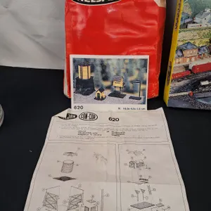 1 Box Heljan Trackside Structure (Water Damage to Box) & 1 Box Heljan Manual Turntable