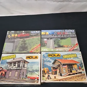 4 Pola Model Railway Trackside Structures -N Gauge