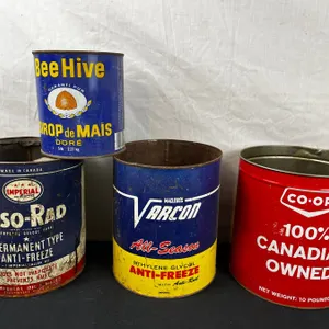 Vintage Oil Tins
