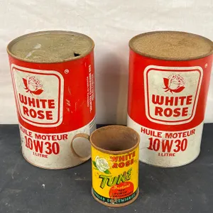 White Rose Containers