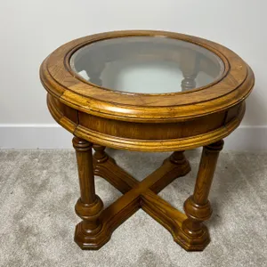 Glass Top Side Table