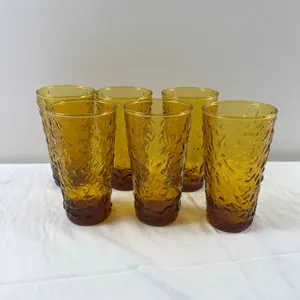 Amber Glass Cups