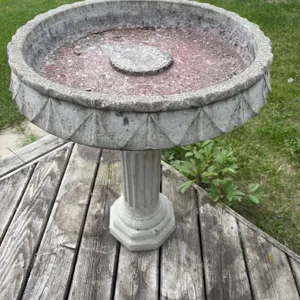 Cement Bird Bath