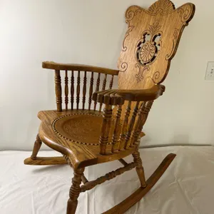 Vintage Ornate Rocking Chair