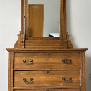 Vintage Chest of Drawers with Mirror