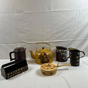 Ornate Metal Pitchers