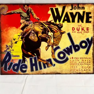 Johnn Wayne Metal Poster