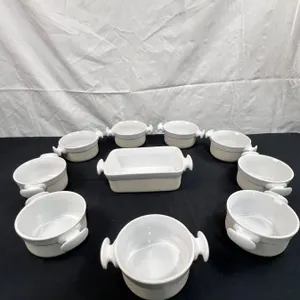 Trudeau Stoneware Dish Set