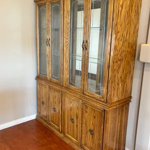 Wooden china cabinet