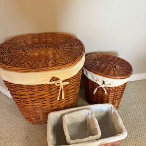 Assorted woven baskets