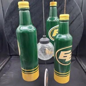 Edmonton Eskimos Original Wind Chimes With Solar Powered Ball