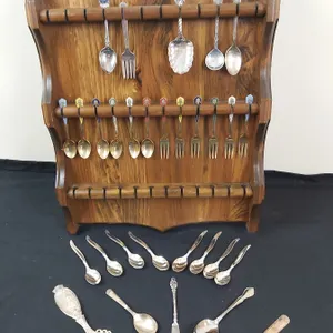 Spoon Rack with an Assortment of Cutlery