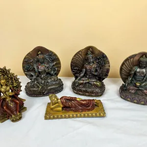 3 "Summit Collection"  Figurines & 2 Buddah Statues