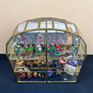Glass & Mirror Display Case with Contents