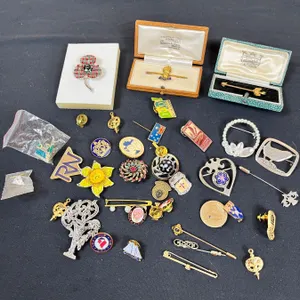 Assortment of Souviner Pins and Broaches