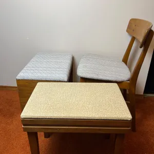Upholstered Chair & Table