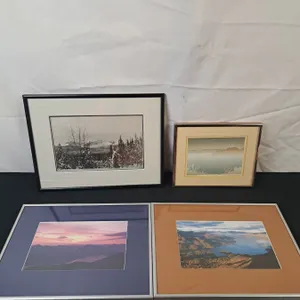 4 Framed Landscape Pictures