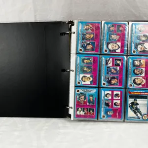 Assorted Hockey Card Binder