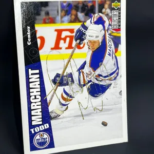 Signed Todd Marchant Hockey Card