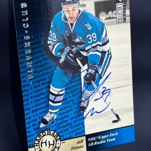 Signed Jeff Friesen Hockey Card