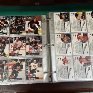 Binder of NHL Hockey Cards