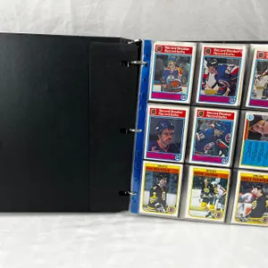 Assorted Hockey Card Binder